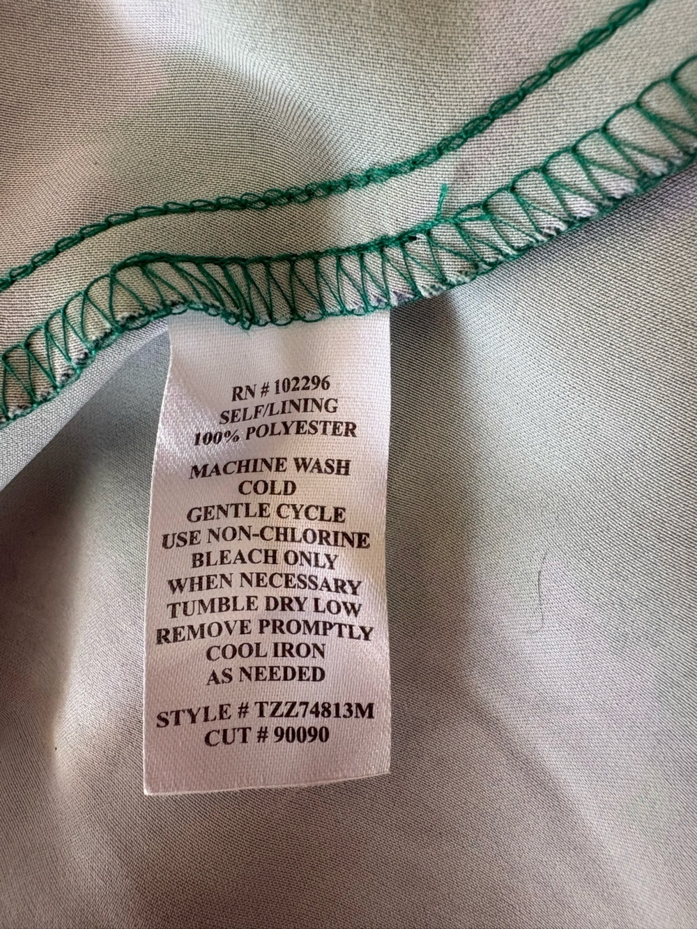 Connected apparel Green Blue Floral slip Dress Sz 12 Romantic Feminine fairycore - Picture 11 of 12